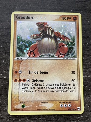 Groudon holo pokemon - groudon, 102/101