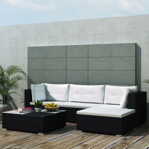 Ensemble jardin poly rotin - de,