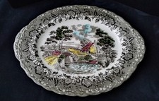 Plat  ovale Staffordshire