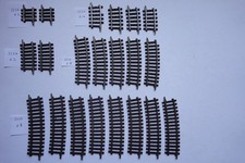 Lot de 78 rails courbes Märklin échelle HO voie K  1/87 réseau train voie ferrée