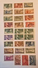 28 timbres d'Afrique Equatoriale Française