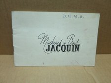 Machines à bois JACQUIN Coulanges les Nevers ancien catalogue illustré