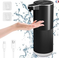 Cuteefun Distributeur Savon Automatique Liquide, 400ml Distributeur de Savon