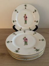 assiettes plate modèl Caraibes Limoges France signées Philippe Deshouillères