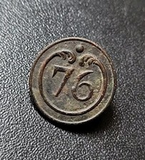 B9039 :  Bouton 1er Empire PM  N°76   Napoléon 1er -  