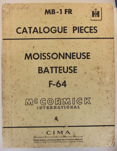 Catalogue pièces - , ih