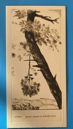 Gravure originale gérard - originale,