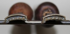 Paire de Fers à Dorer Fleuron