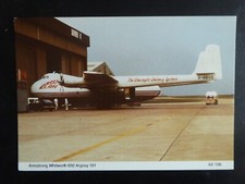 CARTE POSTALE AVIATION AIRLINE POSTCARD ARMSTRONG ARGOSY G-BEOZ ELAN AIR