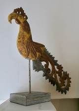 OISEAU PAON STYLISE BOIS