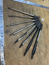 n° 1 OLD TOOL, OUTIL  ANCIEN Lot Mèches A Bois Diamètres 3,4,5,6,7,8,9,10 .