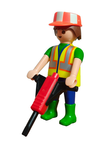 Playmobil figurine ouvrier - playmobil,