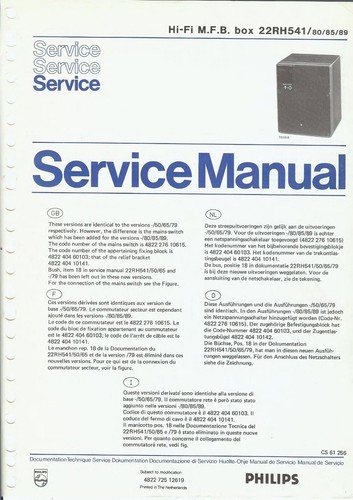 Manuel service pour philips - de,