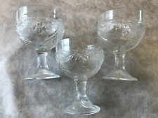 3 ANCIENNES COUPE EN VERRE A