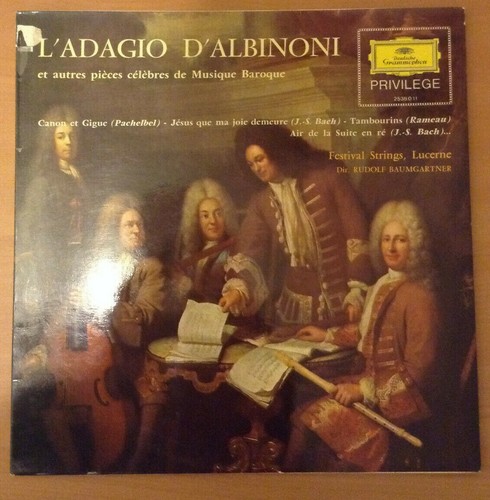 33t albinoni bach vinyle - vinyle, lp