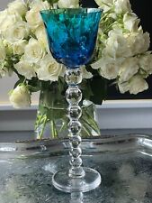 Roemer Saint Louis Bubbles bleu clair signé état neuf