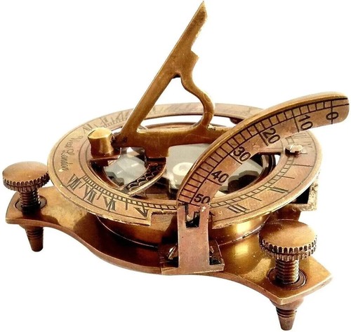 Boussole ancienne laiton 3 - ancienne, en
