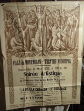 AFFICHE ANCIENNE EXPOSITION CADENE MONTAUBAN 