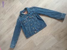 Veste Blouson En Jeans Levi's  10 Ans Garçon Fille Bleu Presque Neuf 