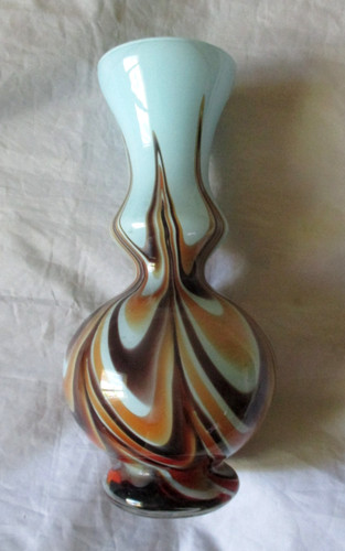 Vase opaline bleue carlo - vase,