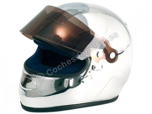 Casque chromé pilote - chromé, de