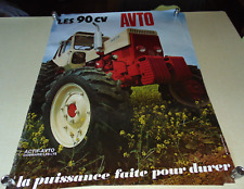 Affiche poster tracteur AVTO 90 CV  80 cm par 60 cm (  no brochure prospectus )