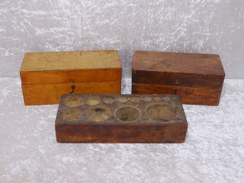 Antique boîte en - 3, bois