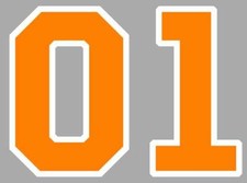 GENERAL LEE ORANGE 01 CHARGER V8 USA 55cmX40cm  AUTOCOLLANT STICKER AUTO GA178