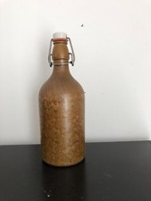 bouteille façon grès vernissé avec bouchon fermeture type fischer