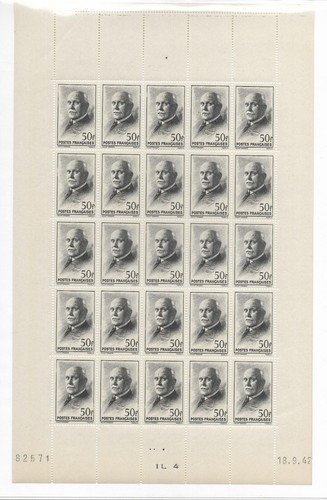 Feuilles france 525 - n°525, 1941
