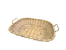 ANCIENNE CORBEILLE EN OSIER PAILLE PANIER A PAIN