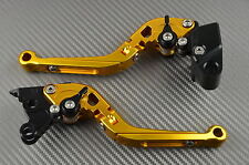 Levier levers flip-up foldable repliable Gold Or Kawasaki ZX6R ZX6RR	2003-2004