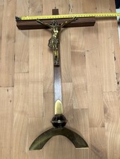 Belle croix d’autel bronze