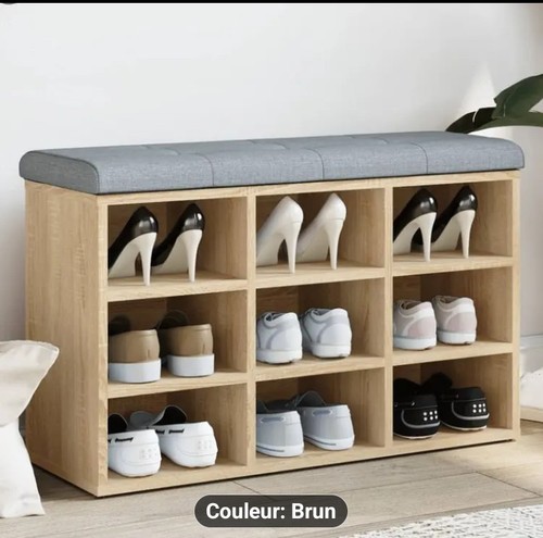 Banc chaussures chêne - a,
