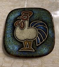 vide poche coq en céramique vintage