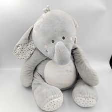 Grand doudou éléphant gris