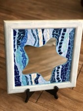 miroir carré en bois mosaïque-loft-industriel-vintage-populaire-design-space age