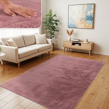 TT Home Shaggy Tapis Haut Poil Peluche Unis Modern