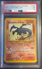 Pokemon TCG Dracaufeu Brillant 107/105 Neo Destiny French PSA 1.5