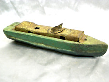 ANCIEN JOUET MAQUETTE BATEAU BASSIN BOIS METAL TOY BOAT