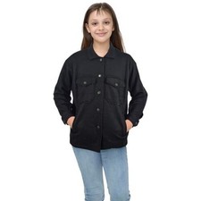 Veste Fille Noire Unie Tunique