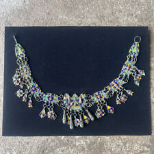 Collier berbère kabyle Amazigh encadré. Argent, émaux et corail - Fin XIXe