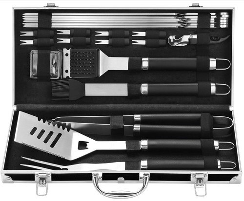 Set accesorios bbq acero - set, 22