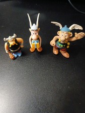 Lot de 3 figurines Astérix et Obélix – Bully / Plastoy – vintage années 80/90 –