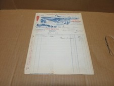 CUIR Tannerie  Corroierie  facture Molon LE HAVRE GRAVILLE (Seine Matitime) 1955