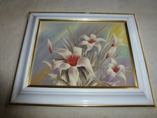 SUPERBE PEINTURE A L'HUILE SUR TOILE NATURE MORTE