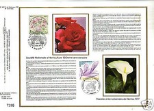 0402+ FEUILLET CEF1977 SOCIETE NATIONALE D'HORTICULTURE