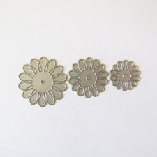 CUTTING DIES 3 MATRICES DECOUPES FLEURS RONDES 3-4-5cm OD-97 SCRAPBOOKING 