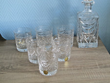 Service a whisky en cristal de