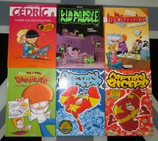 Lot de 6 BD CEDRIC KID PADDLE BLOZ & M'DUC LES P'TITS DIABLES CAPTAIN BICEPS